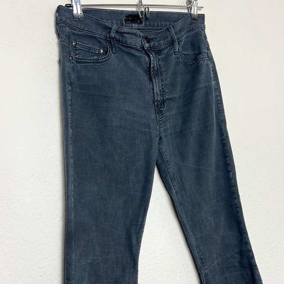 MOTHER The Insider Crop Step Fray Faded Black - Picture 4 of 13